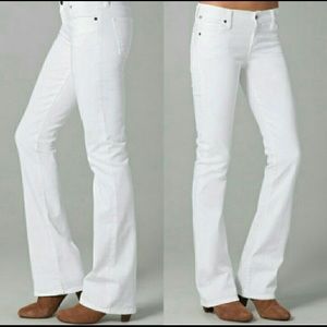Citizens of Humanity White Ingrid Flare Jeans